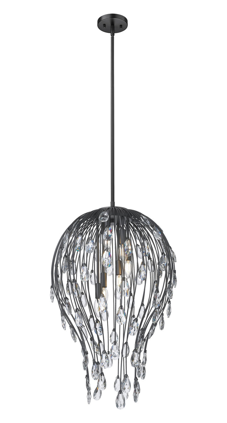 Z-Lite - 1957P18-MB - Six Light Pendant - Gabriella - Matte Black