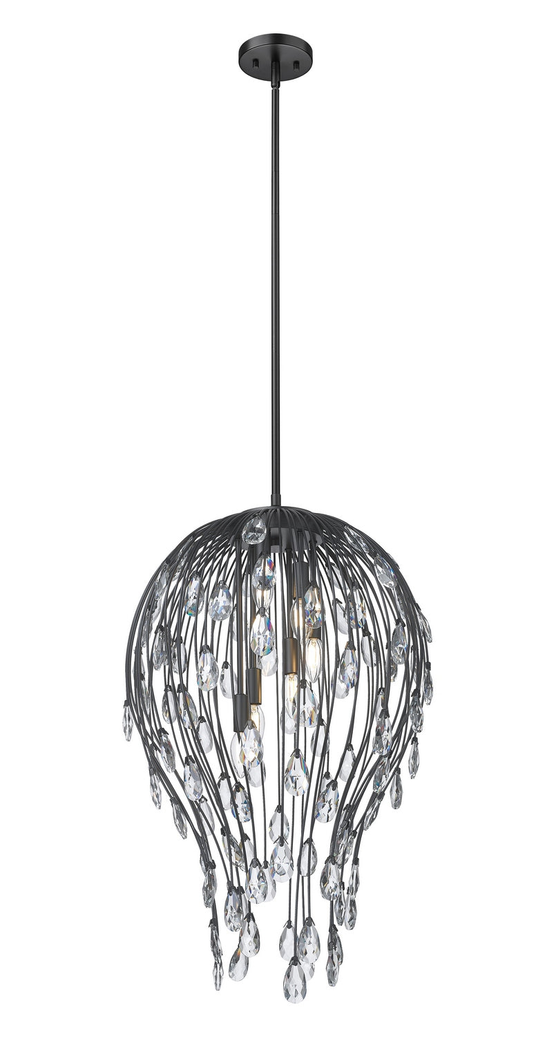 Z-Lite - 1957P18-MB - Six Light Pendant - Gabriella - Matte Black