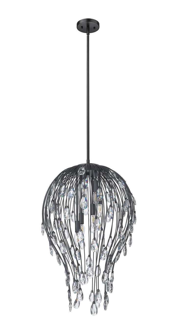 Z-Lite - 1957P18-MB - Six Light Pendant - Gabriella - Matte Black