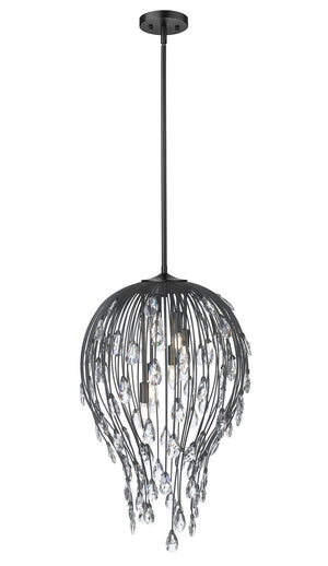 Z-Lite - 1957P18-MB - Six Light Pendant - Gabriella - Matte Black