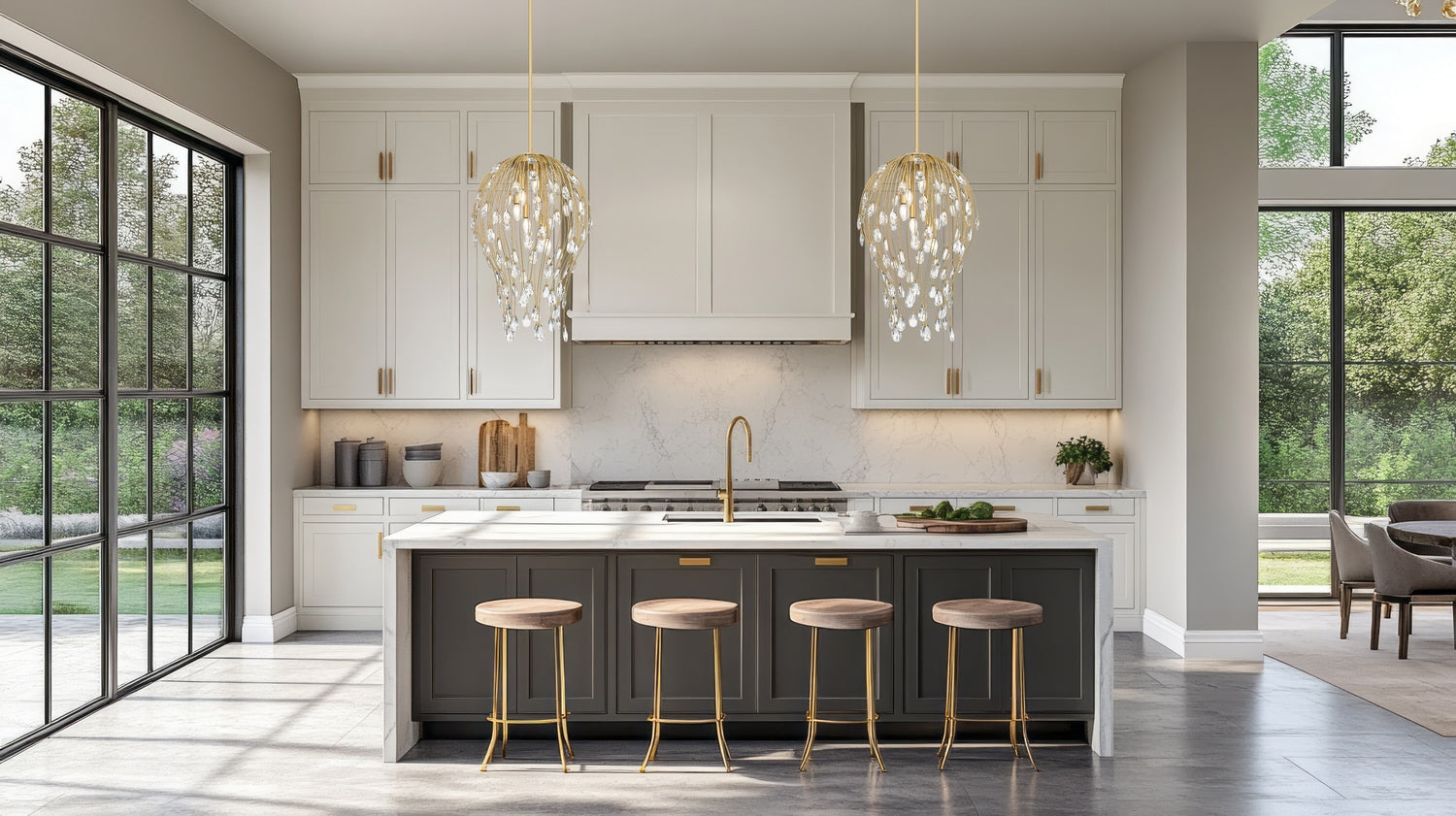 Z-Lite - 1957P18-MGLD - Six Light Pendant - Gabriella - Modern Gold