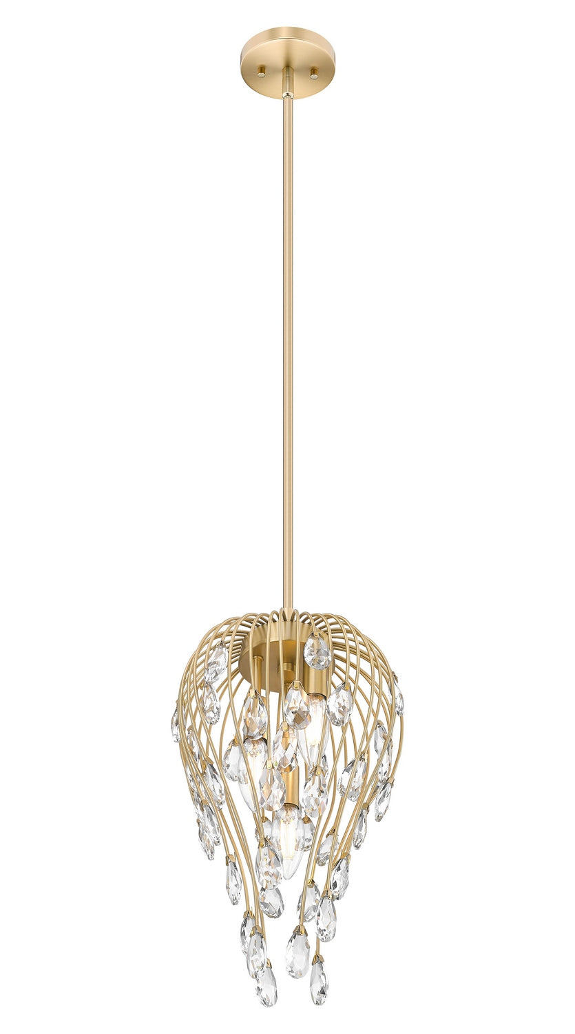 Z-Lite - 1957P9-MGLD - Three Light Pendant - Gabriella - Modern Gold