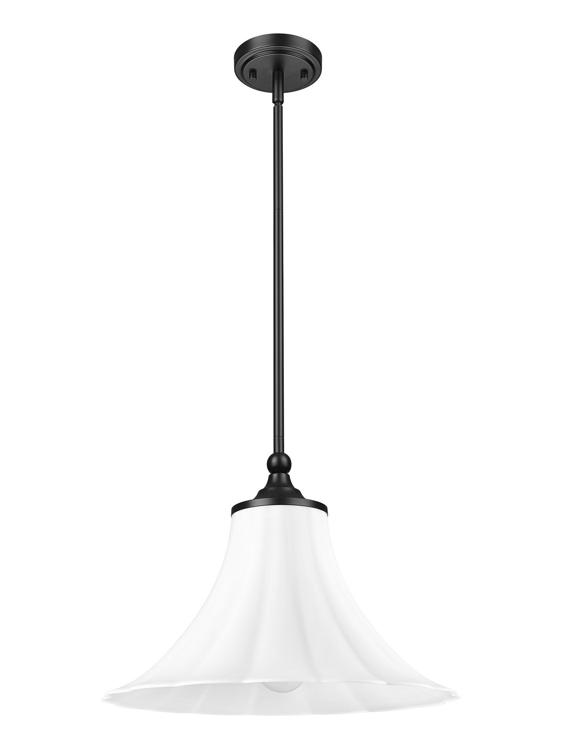 Z-Lite - 1958P16-MB - One Light Pendant - Fleur - Matte Black