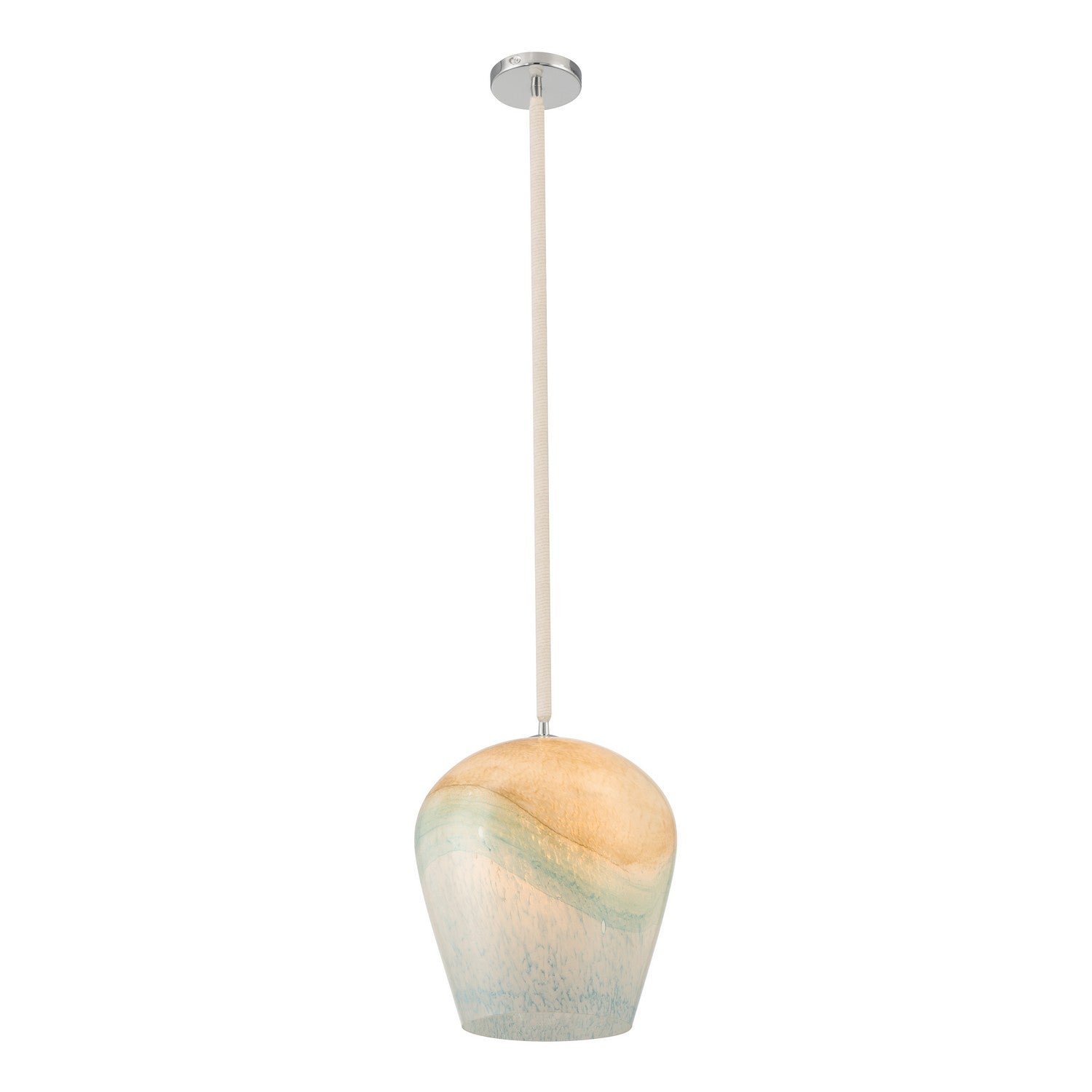 Minka-Lavery - 15575-613 - One Light Pendant - Sandrelle - Polished Nickel