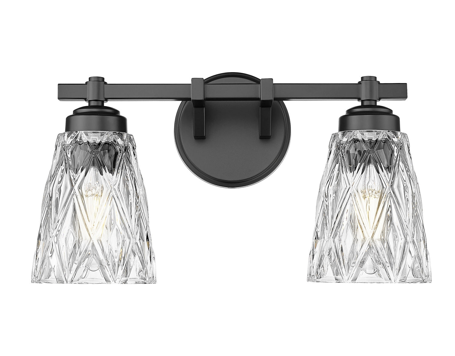 Z-Lite - 1960-2V-MB - Two Light Vanity - Andree - Matte Black