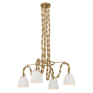 Minka-Lavery - 16066-732 - Four Light Pendant - Cordon - Legacy Brass