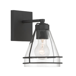 Minka-Lavery - 17641-899 - One Light Bath Sconce - Lorenth - Dark Matte Black