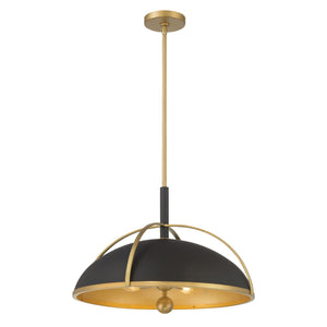 Minka-Lavery - 18314-880 - Four Light Pendant - Yorkshire - Dark Matte Black