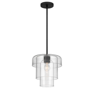 Minka-Lavery - 19615-899 - One Light Pendant - Velique - Dark Matte Black