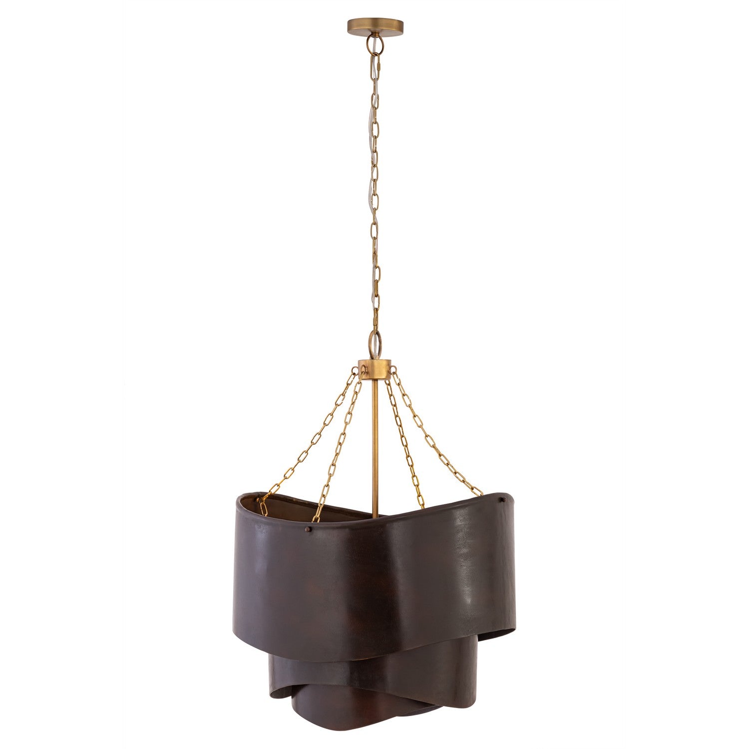 Minka-Lavery - 19925-855 - Three Light Pendant - Zyra - Legacy Brass
