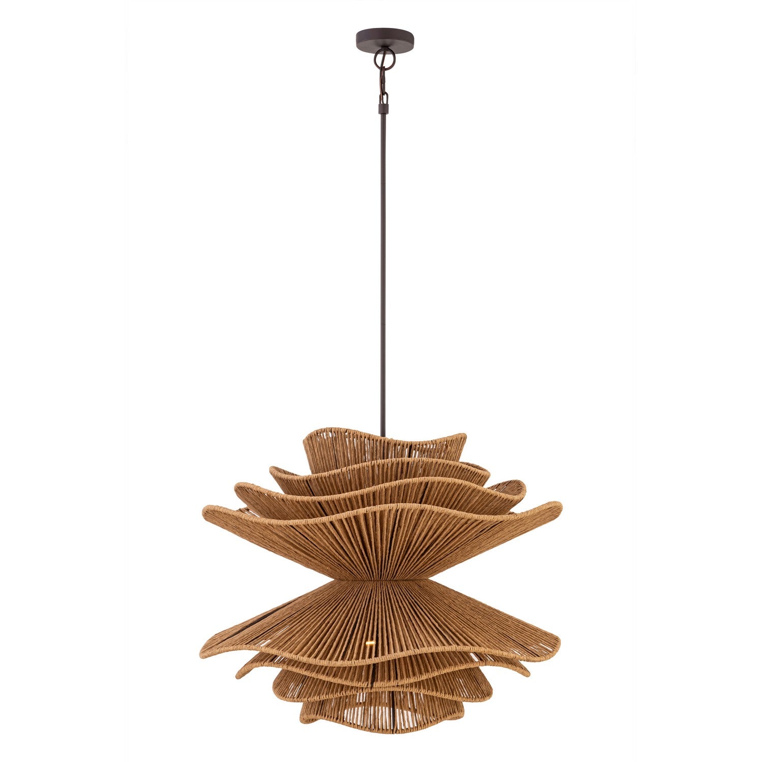Minka-Lavery - 19996-860 - Six Light Pendant - Mireth - Dark Bronze