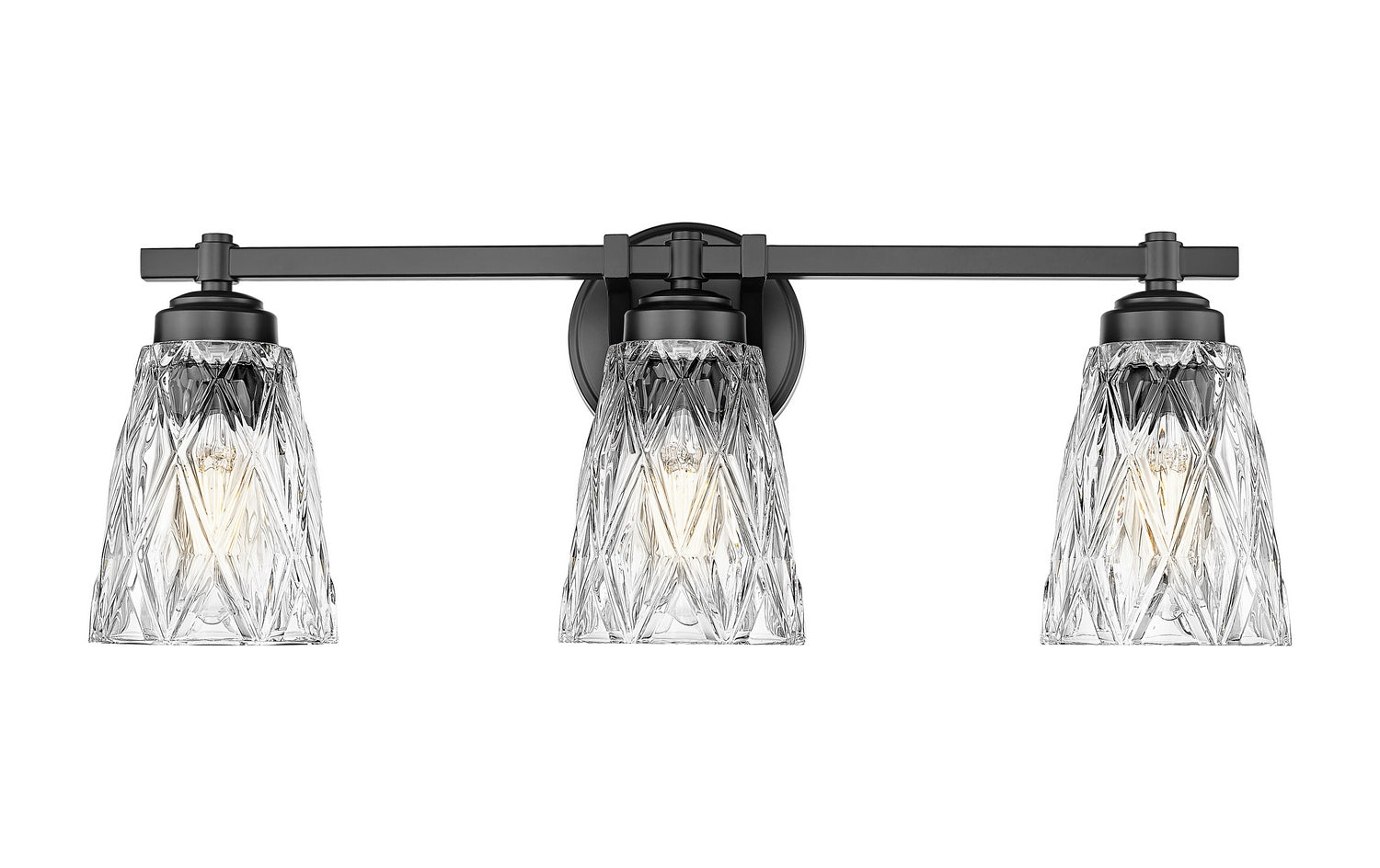 Z-Lite - 1960-3V-MB - Three Light Vanity - Andree - Matte Black