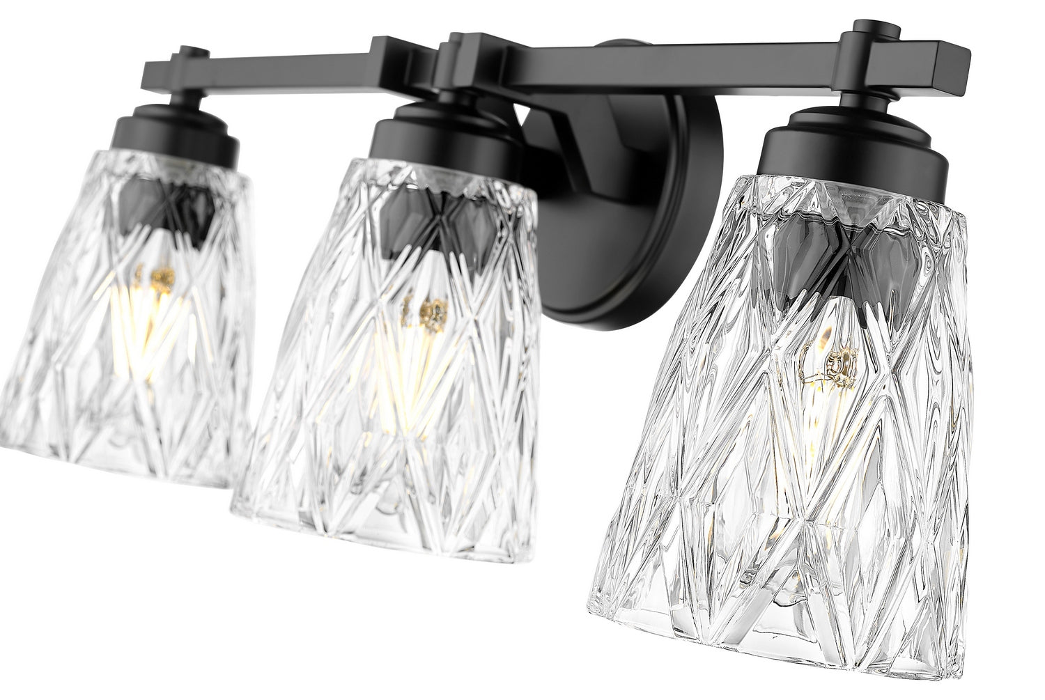 Z-Lite - 1960-3V-MB - Three Light Vanity - Andree - Matte Black