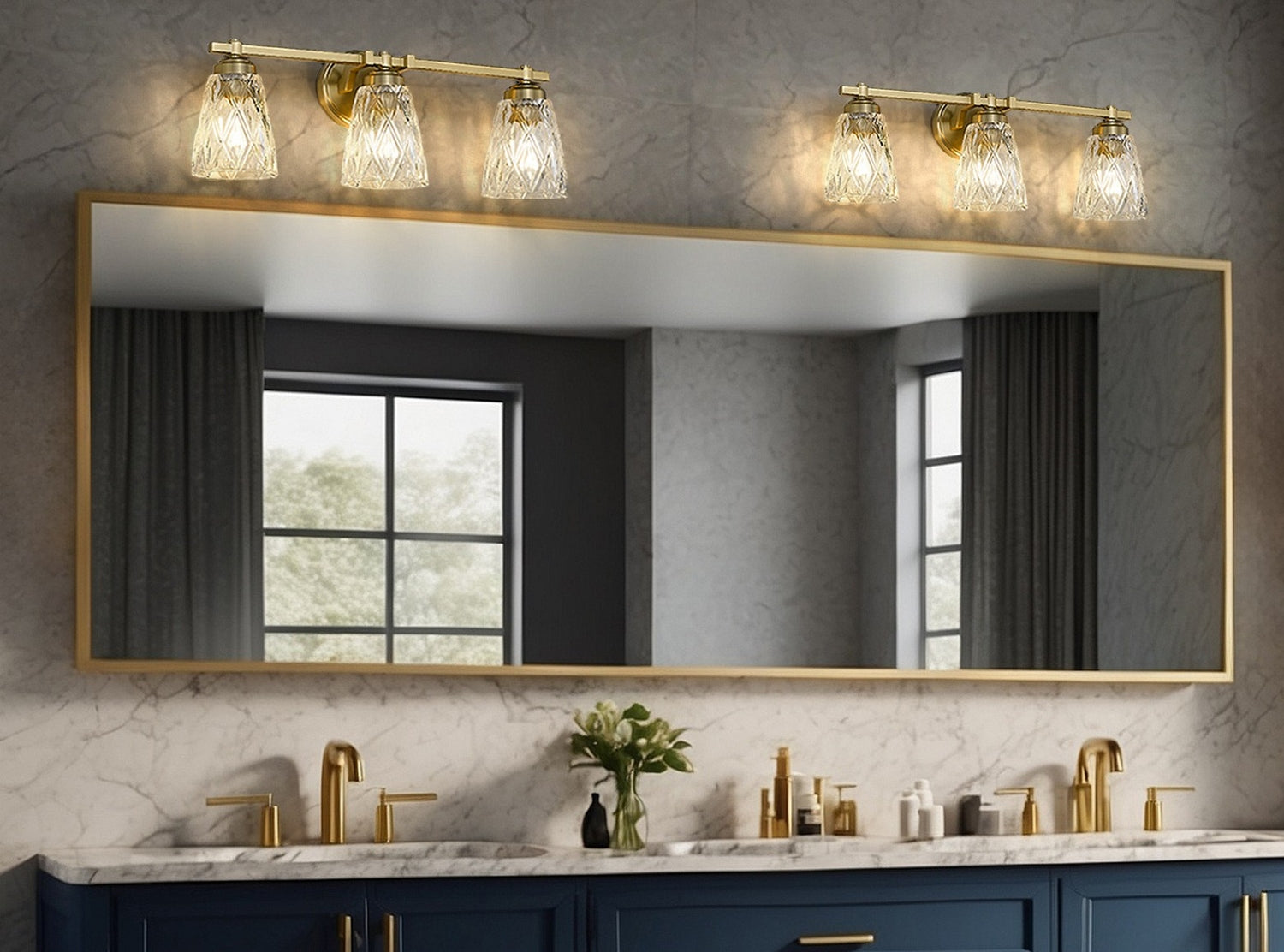 Z-Lite - 1960-3V-MGLD - Three Light Vanity - Andree - Modern Gold