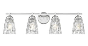 Z-Lite - 1960-4V-BN - Four Light Vanity - Andree - Brushed Nickel
