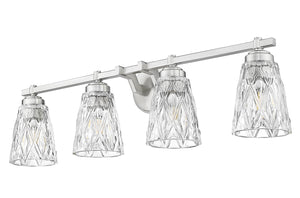 Z-Lite - 1960-4V-BN - Four Light Vanity - Andree - Brushed Nickel