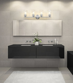 Z-Lite - 1960-4V-BN - Four Light Vanity - Andree - Brushed Nickel