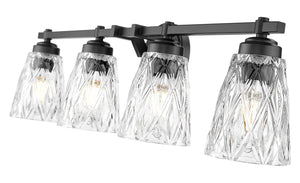 Z-Lite - 1960-4V-MB - Four Light Vanity - Andree - Matte Black