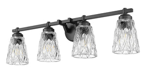 Z-Lite - 1960-4V-MB - Four Light Vanity - Andree - Matte Black