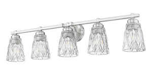 Z-Lite - 1960-5V-BN - Five Light Vanity - Andree - Brushed Nickel