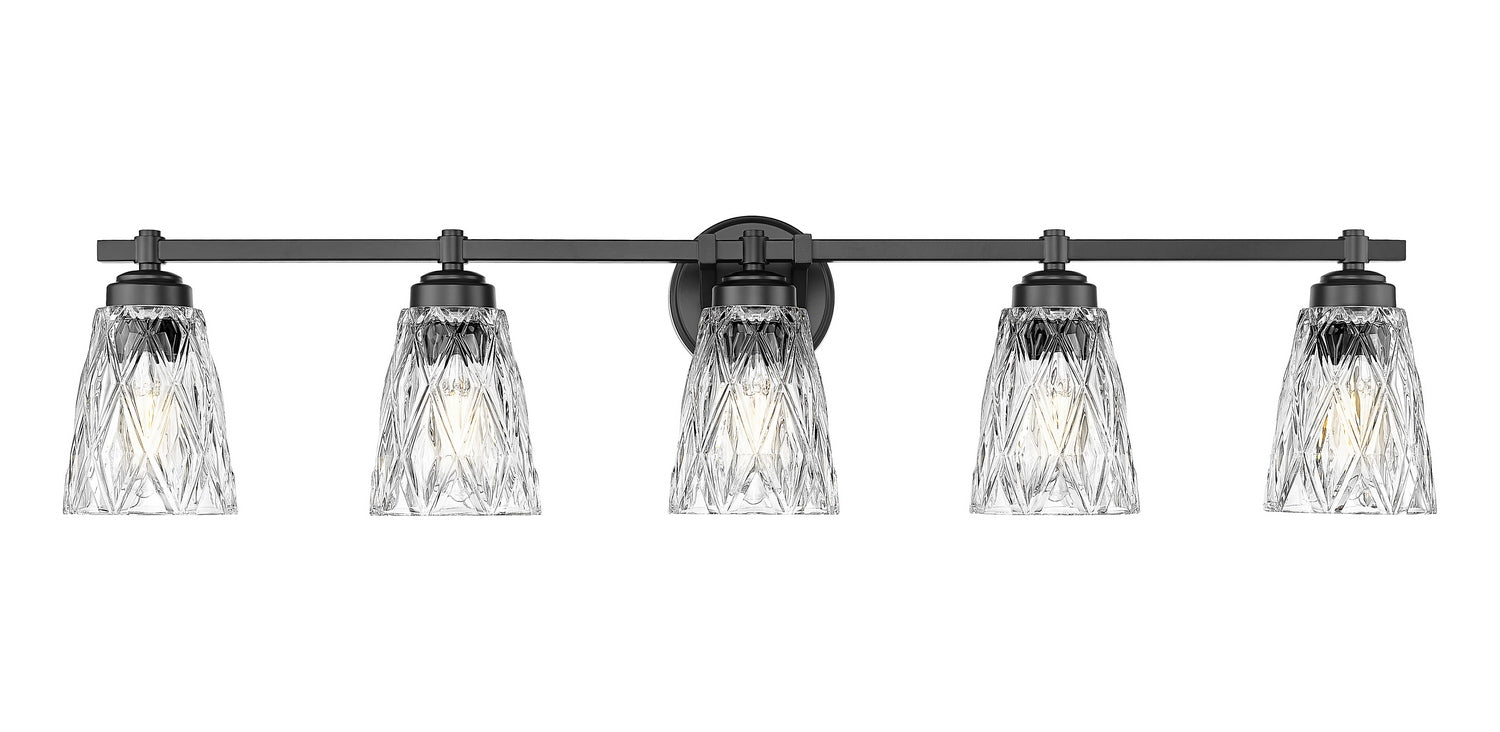 Z-Lite - 1960-5V-MB - Five Light Vanity - Andree - Matte Black