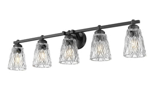 Z-Lite - 1960-5V-MB - Five Light Vanity - Andree - Matte Black
