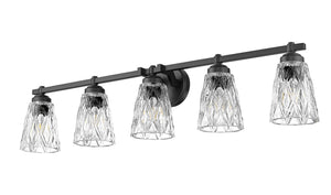 Z-Lite - 1960-5V-MB - Five Light Vanity - Andree - Matte Black