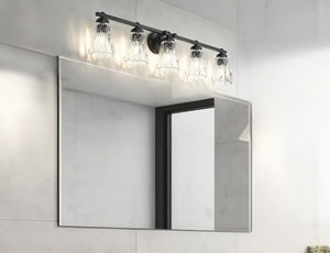 Z-Lite - 1960-5V-MB - Five Light Vanity - Andree - Matte Black