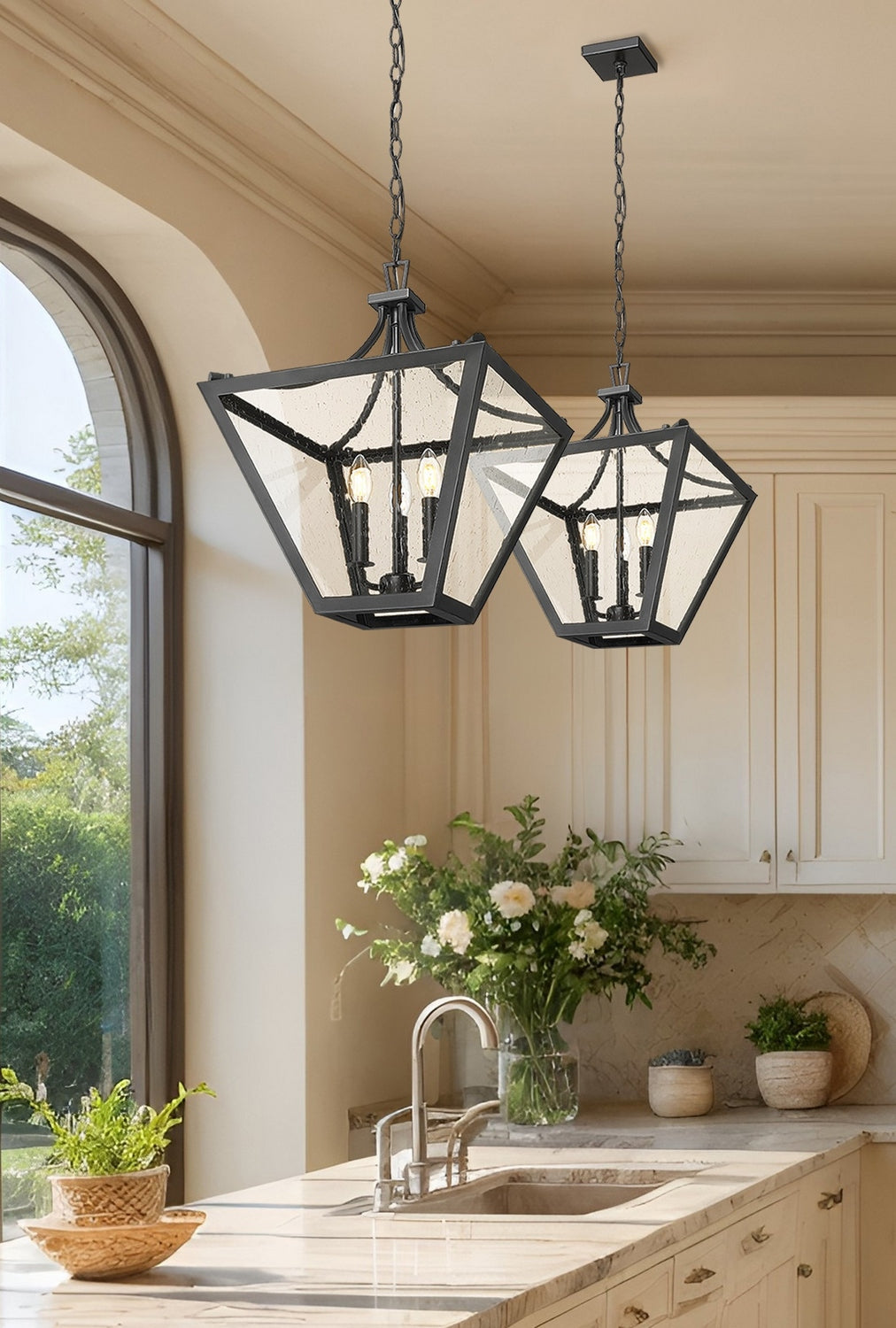Z-Lite - 1961-3C-IO - Three Light Chandelier - Montalcino - Iron Ore