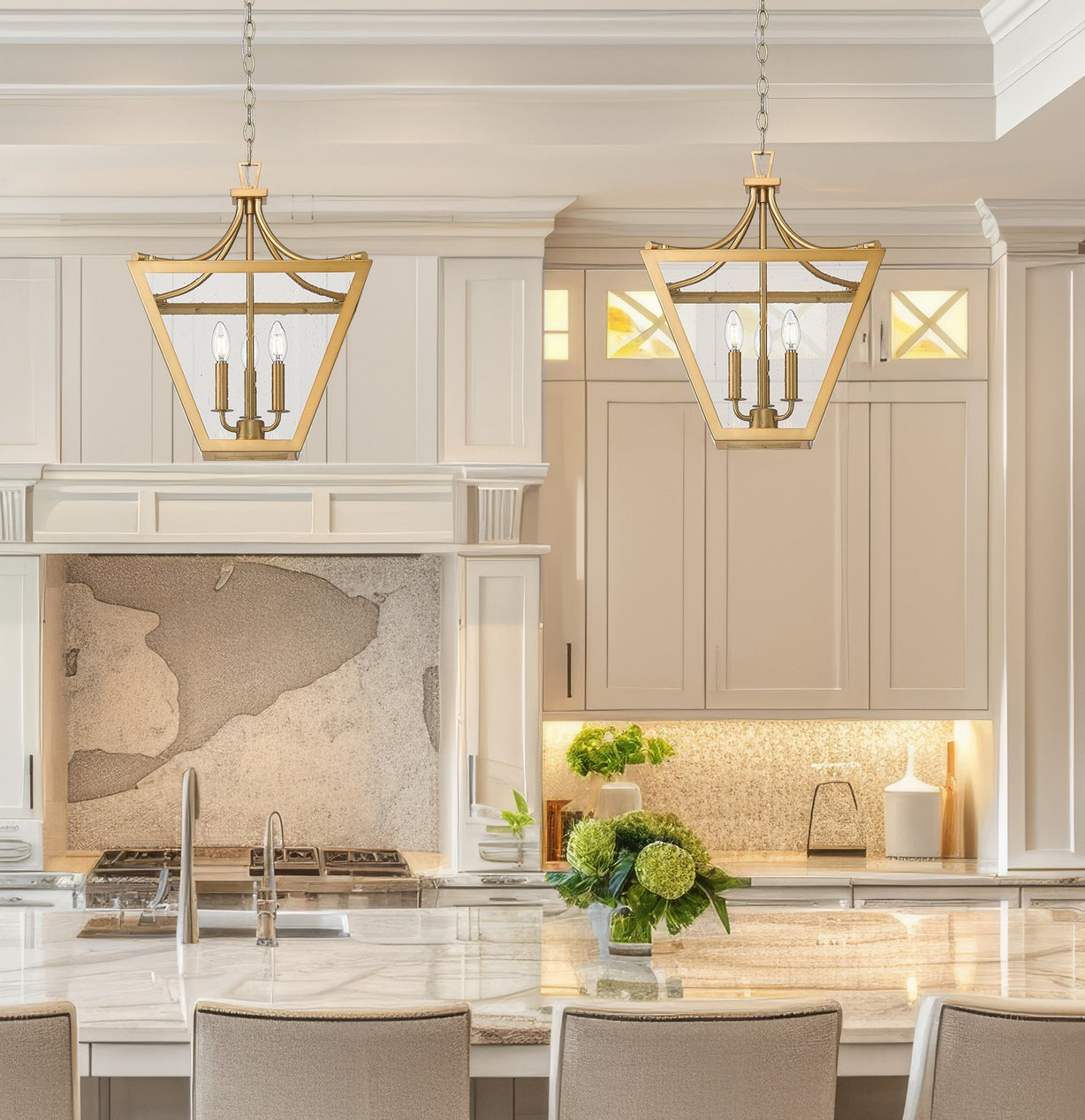 Z-Lite - 1961-3C-RB - Three Light Chandelier - Montalcino - Rubbed Brass
