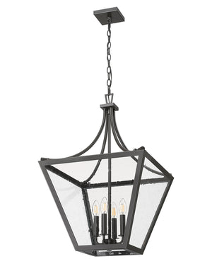 Z-Lite - 1961-4C-IO - Four Light Chandelier - Montalcino - Iron Ore