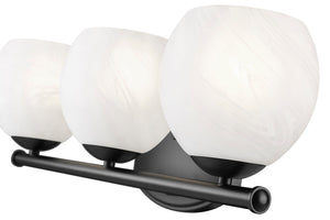 Z-Lite - 1963-3V-MB - Three Light Vanity - Colette - Matte Black