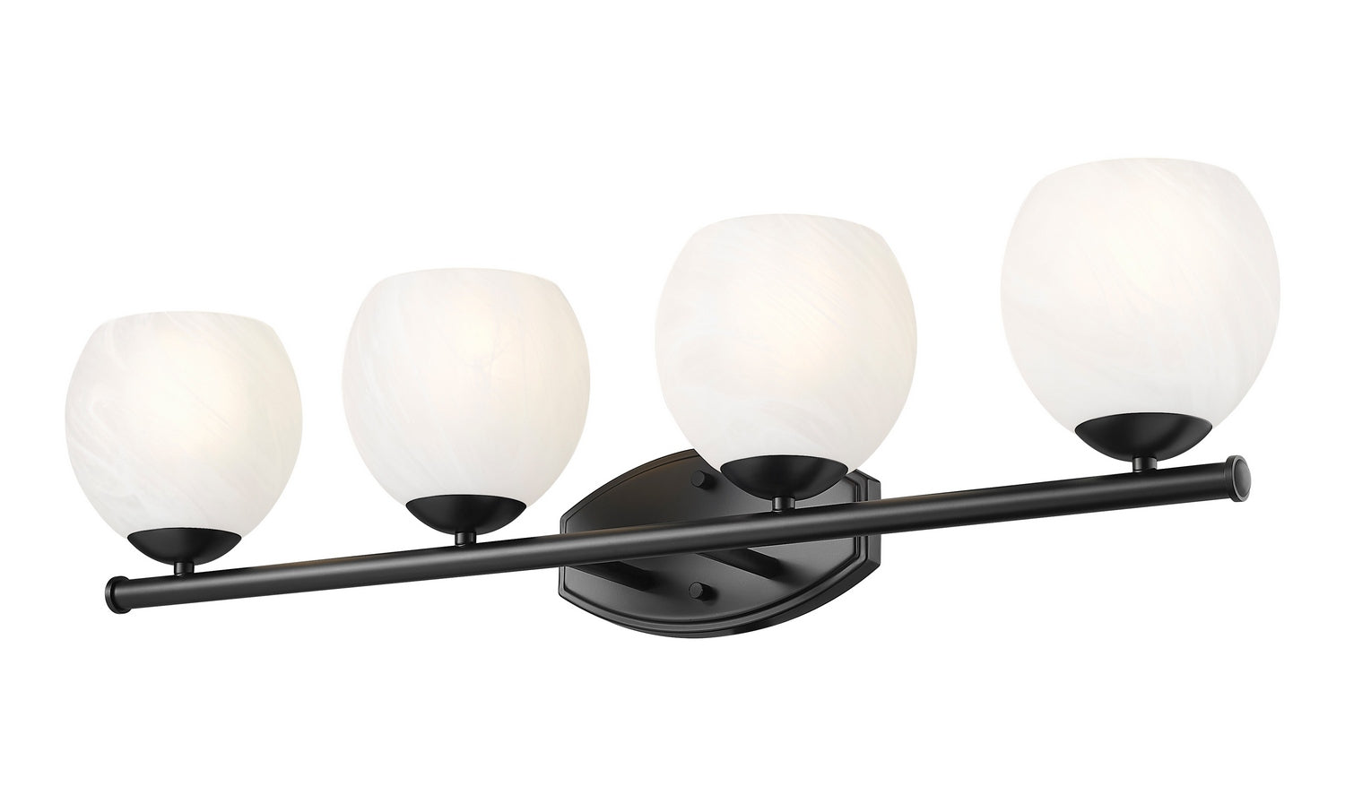 Z-Lite - 1963-4V-MB - Four Light Vanity - Colette - Matte Black