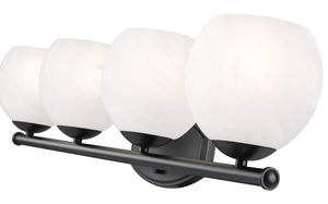 Z-Lite - 1963-4V-MB - Four Light Vanity - Colette - Matte Black