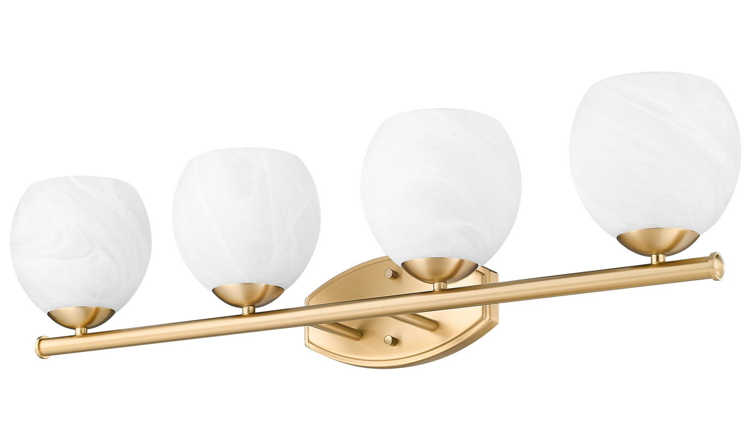 Z-Lite - 1963-4V-MGLD - Four Light Vanity - Colette - Modern Gold