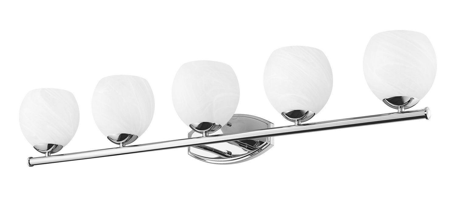 Z-Lite - 1963-5V-CH - Five Light Vanity - Colette - Chrome