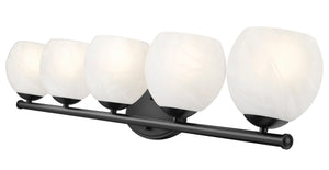 Z-Lite - 1963-5V-MB - Five Light Vanity - Colette - Matte Black