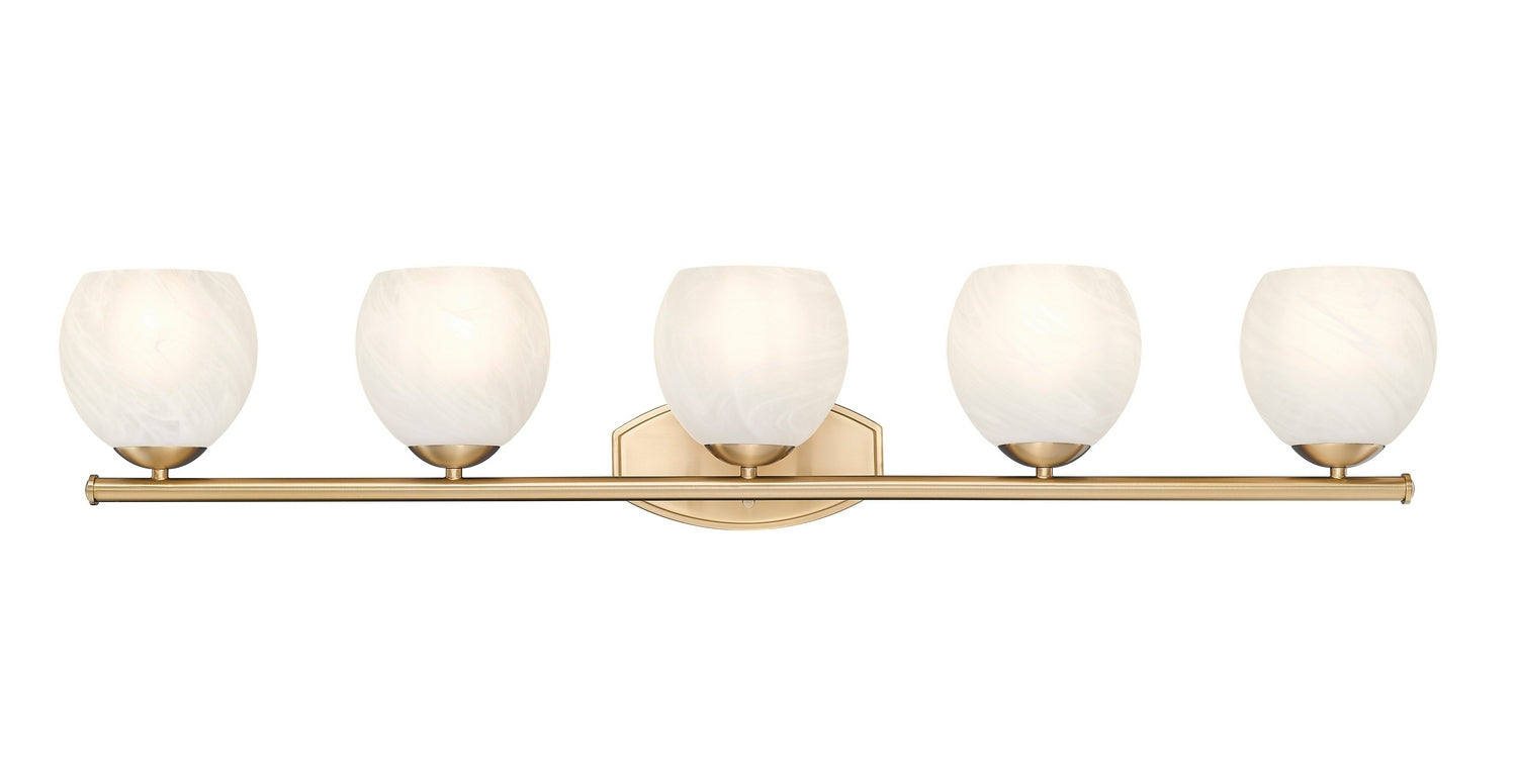 Z-Lite - 1963-5V-MGLD - Five Light Vanity - Colette - Modern Gold