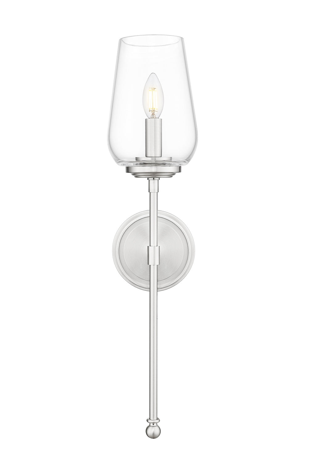 Z-Lite - 2012-1S-BN - One Light Wall Sconce - Dominique - Brushed Nickel
