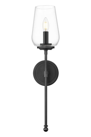 Z-Lite - 2012-1S-MB - One Light Wall Sconce - Dominique - Matte Black