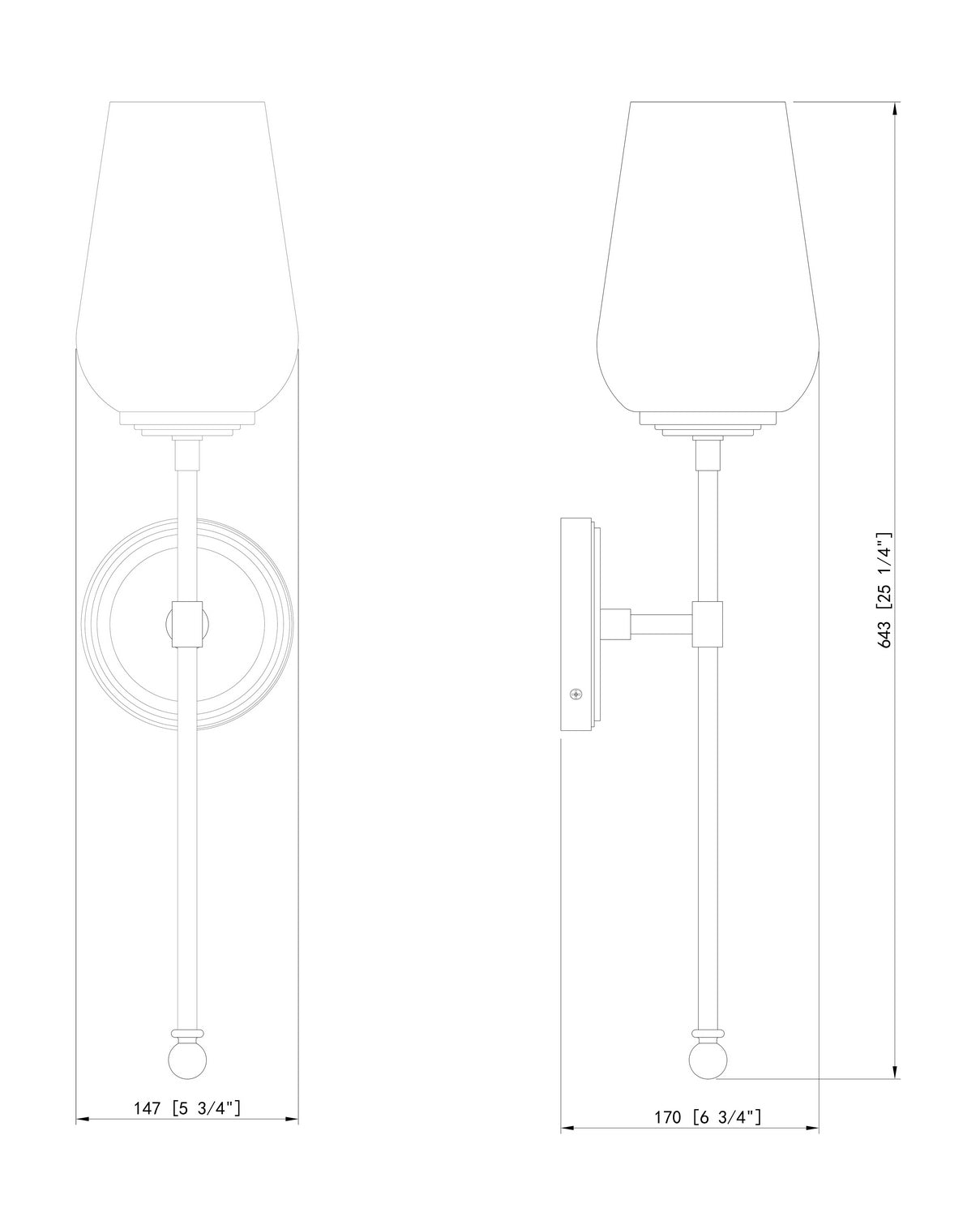 Z-Lite - 2012-1S-MB - One Light Wall Sconce - Dominique - Matte Black