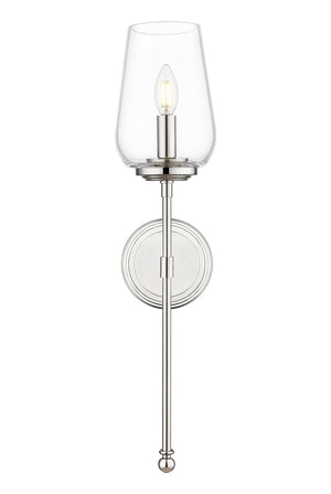 Z-Lite - 2012-1S-PN - One Light Wall Sconce - Dominique - Polished Nickel