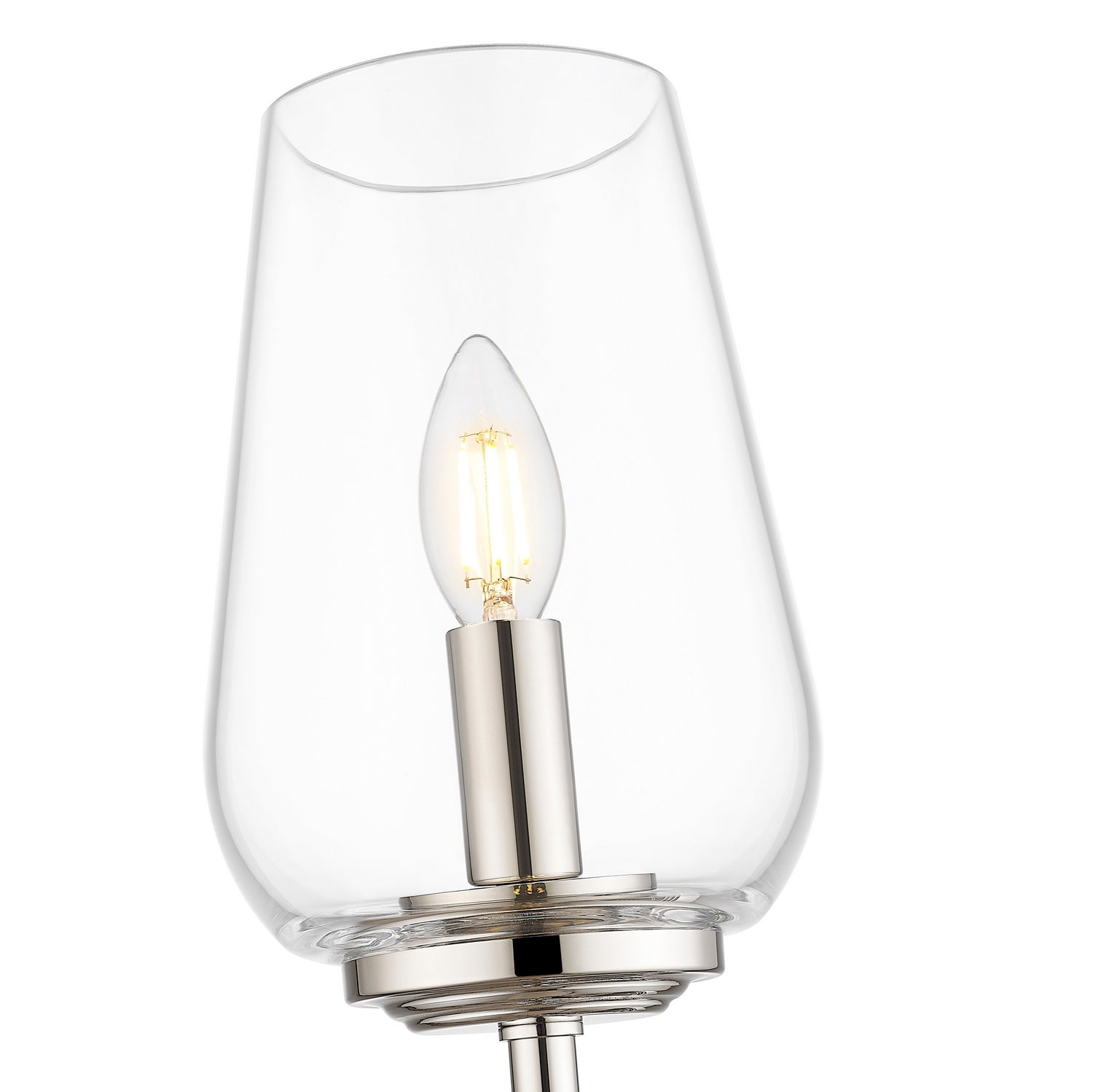 Z-Lite - 2012-1S-PN - One Light Wall Sconce - Dominique - Polished Nickel