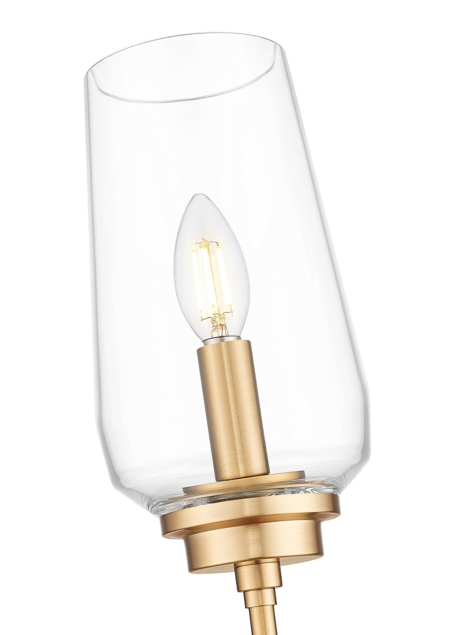 Z-Lite - 2013-1S-MGLD - One Light Wall Sconce - Clara - Modern Gold