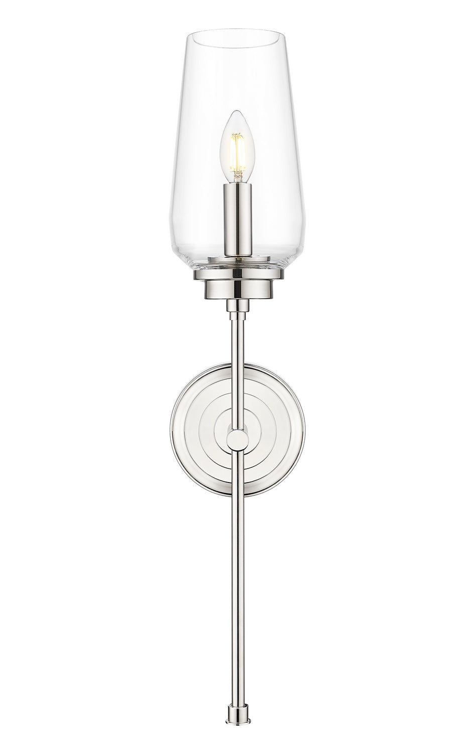 Z-Lite - 2013-1S-PN - One Light Wall Sconce - Clara - Polished Nickel