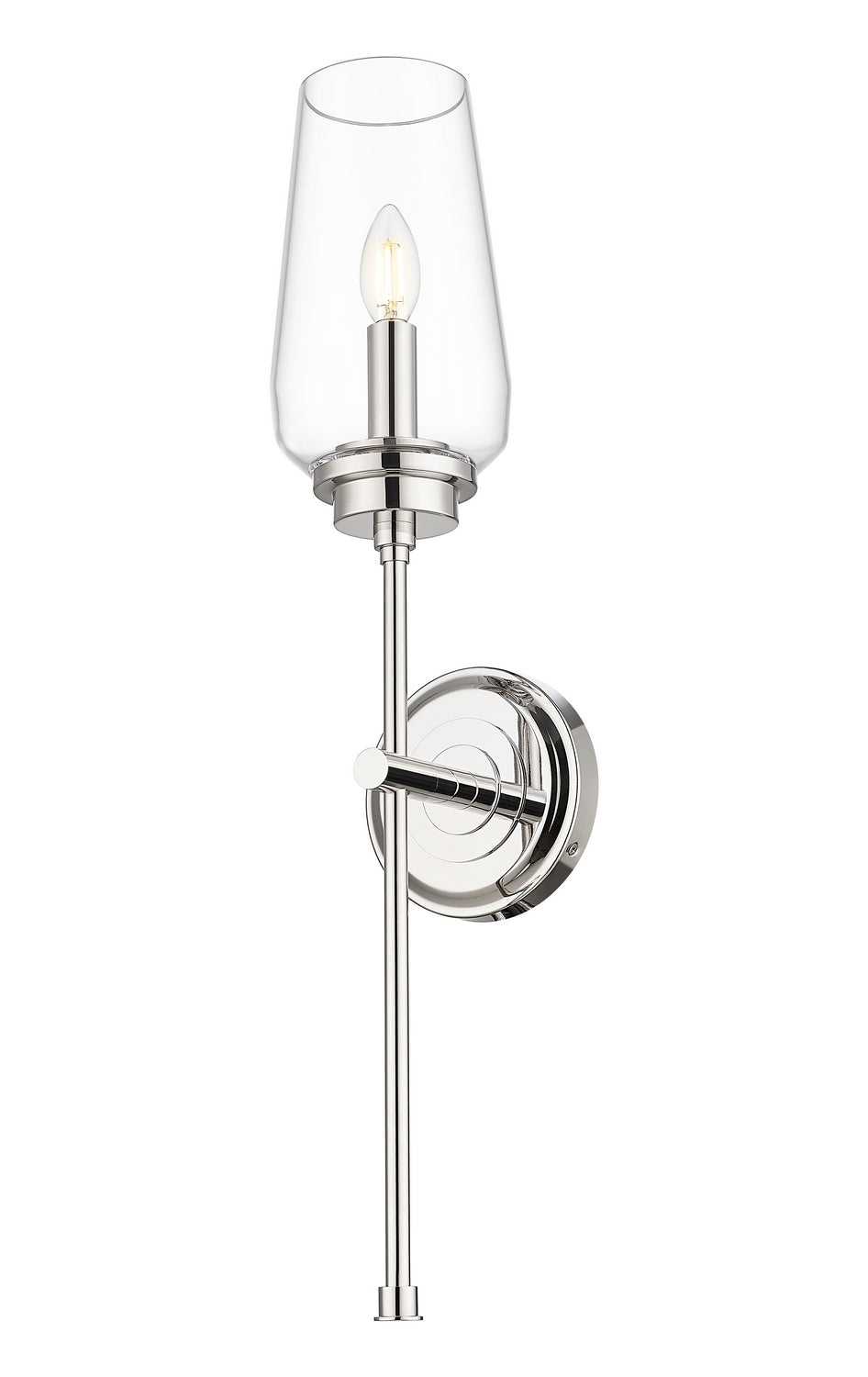 Z-Lite - 2013-1S-PN - One Light Wall Sconce - Clara - Polished Nickel
