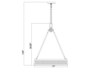Z-Lite - 3046P32-MGLD-LED - LED Pendant - Quinn - Modern Gold