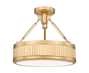 Z-Lite - 3046SF15-MGLD-LED - LED Semi Flush Mount - Quinn - Modern Gold
