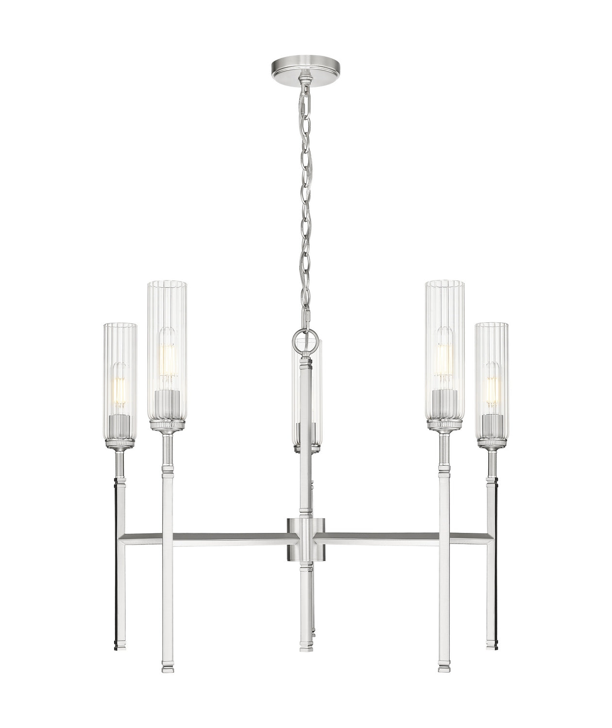 Z-Lite - 3047-5BN - Five Light Chandelier - Esme - Brushed Nickel