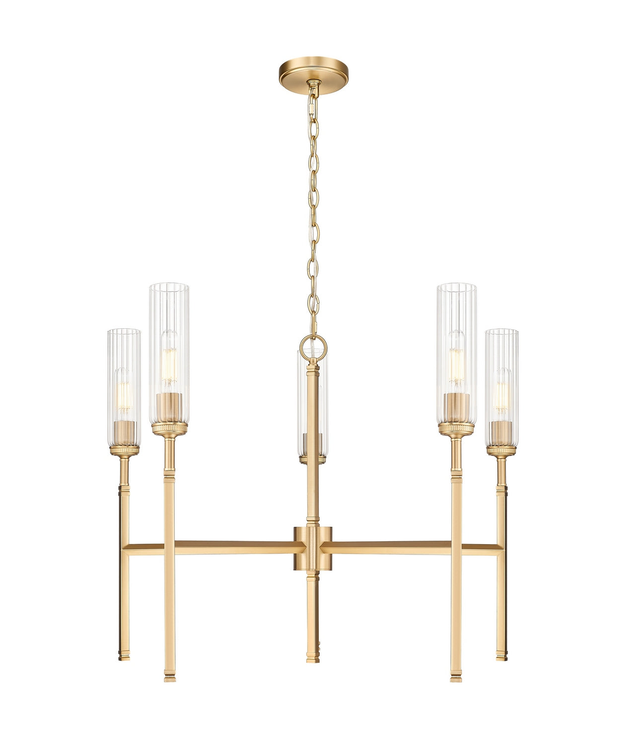 Z-Lite - 3047-5MGLD - Five Light Chandelier - Esme - Modern Gold